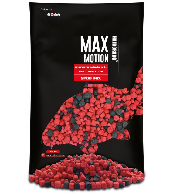 Haldorádó MAX MOTION Spod Mix - Fűszeres Vörös Máj