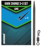 Haldorádó Kwik Change 5+5 Set Long - extra gyors horogelőke kapocs + gumikúp, hosszú