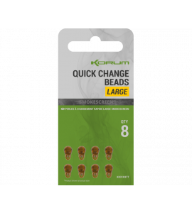 Korum Quick Change Beads Smokescreen gyorskapocs - LARGE