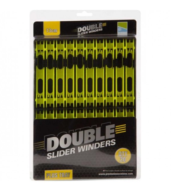 PRESTON DOUBLE SLIDER WINDERS 13cm YELLOW