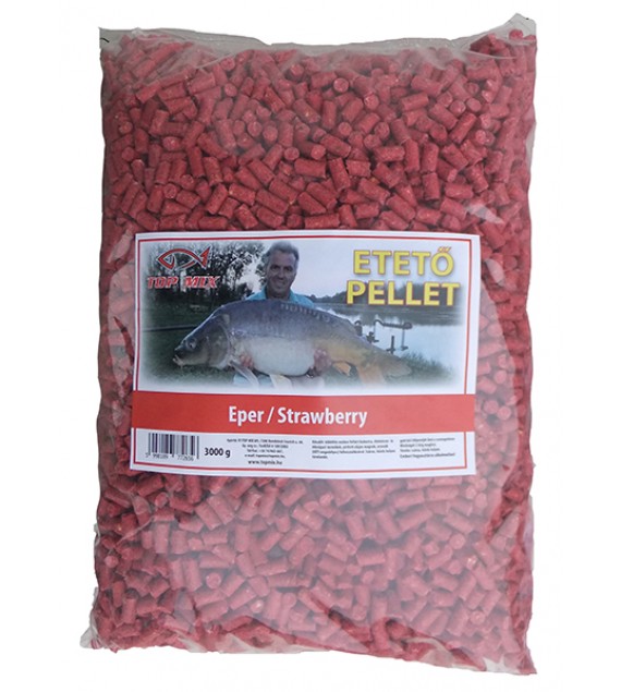 TOP MIX Etető pellet, Eper