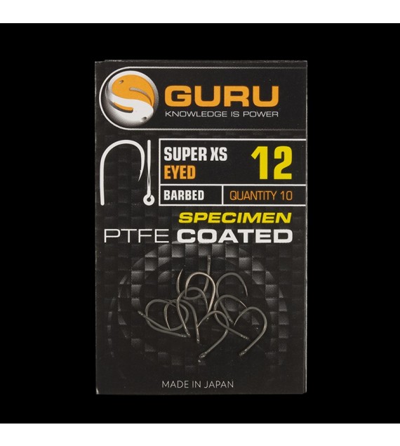 GURU Super XS Size 8 (Barbed/Eyed)