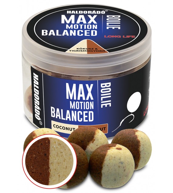 Haldorádó MAX MOTION Boilie Balanced 20 mm - Kókusz & Tigrismogyoró
