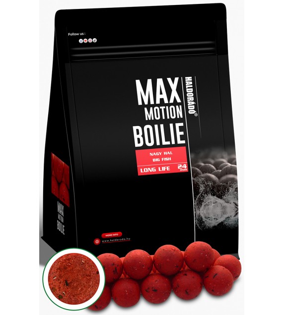 Haldorádó MAX MOTION Boilie Long Life 24 mm - Nagy Hal