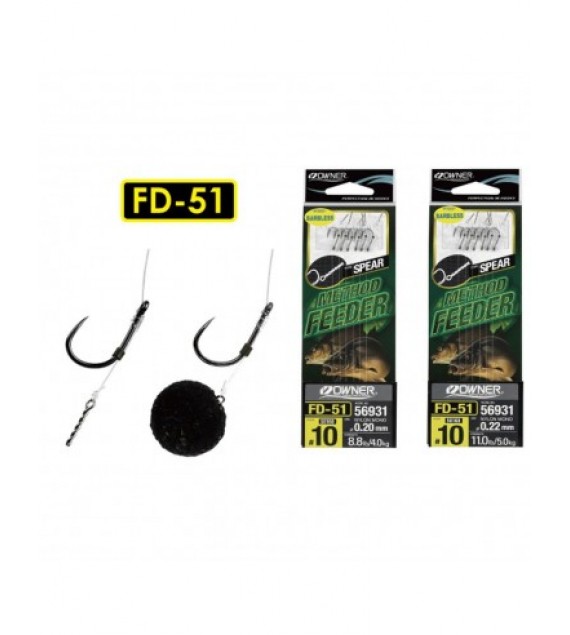OWNER METHOD FEEDER BARBLESS 56931 bayonet tüskével – 12/0,22mm