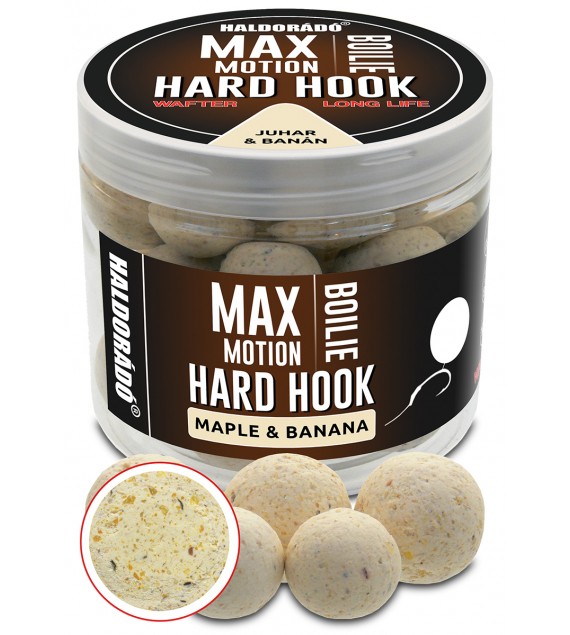 Haldorádó MAX MOTION Boilie Hard Hook Wafter 16, 20 mm - Juhar & Banán