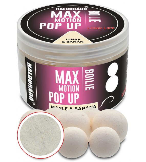 Haldorádó MAX MOTION Boilie Pop Up 16, 20 mm - Juhar & Banán