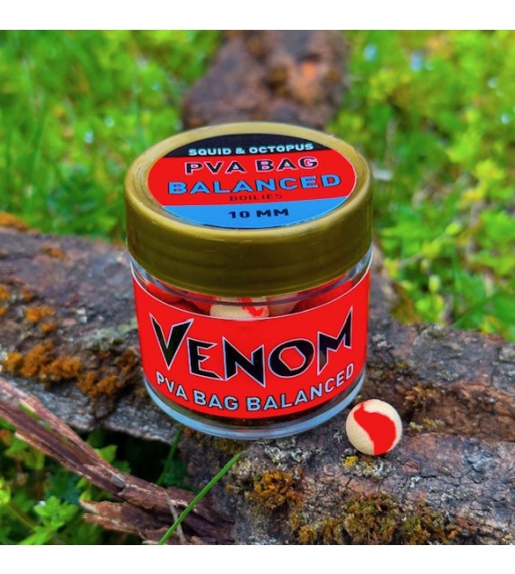 Feedermánia Venom PVA Bag Balanced Boilies - Squid & Octopus 10mm