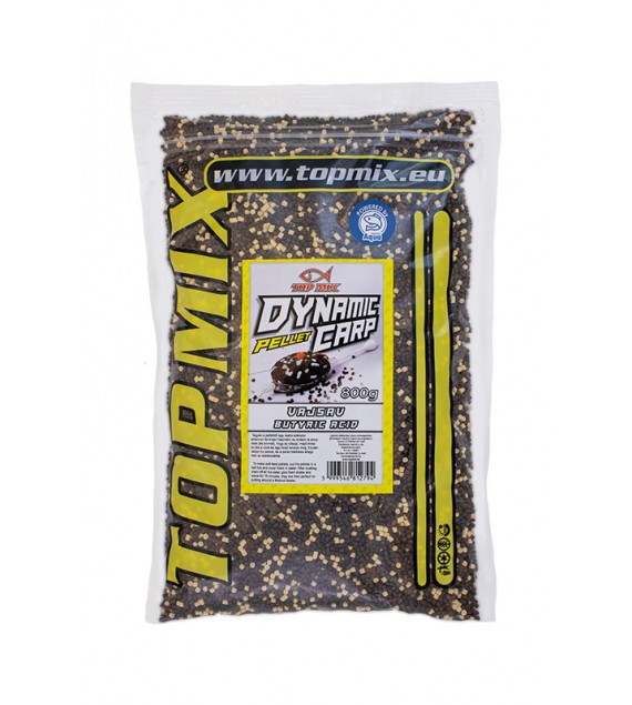 TOP MIX Dynamic Carp etető pellet,  Vajsav