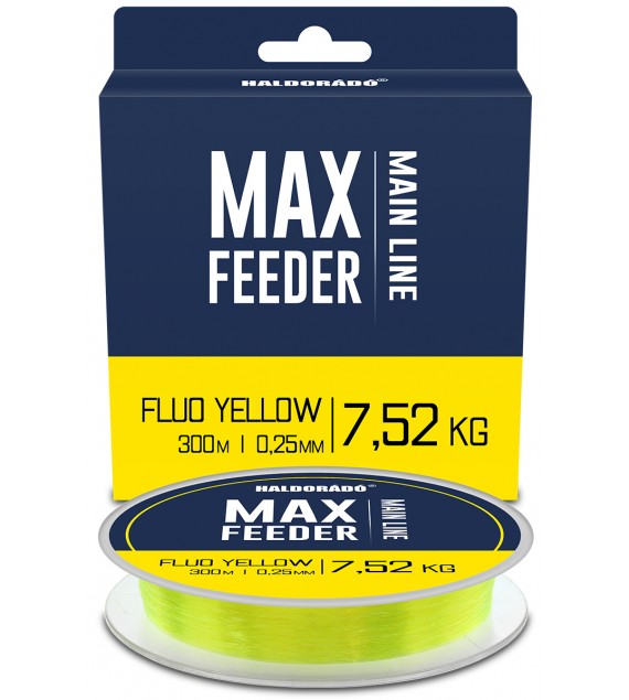 Haldorádó MAX Feeder Fluo Yellow zsinór 0,25mm / 300m - 7,52 kg