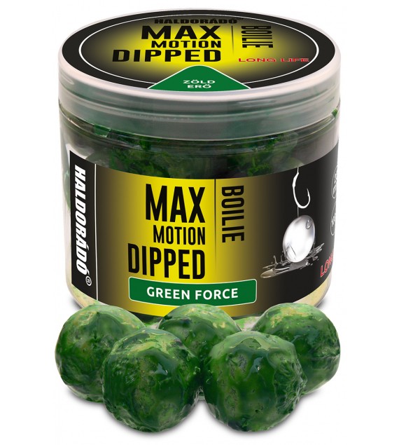 Haldorádó MAX MOTION Boilie Dipped 20 mm - Green Force