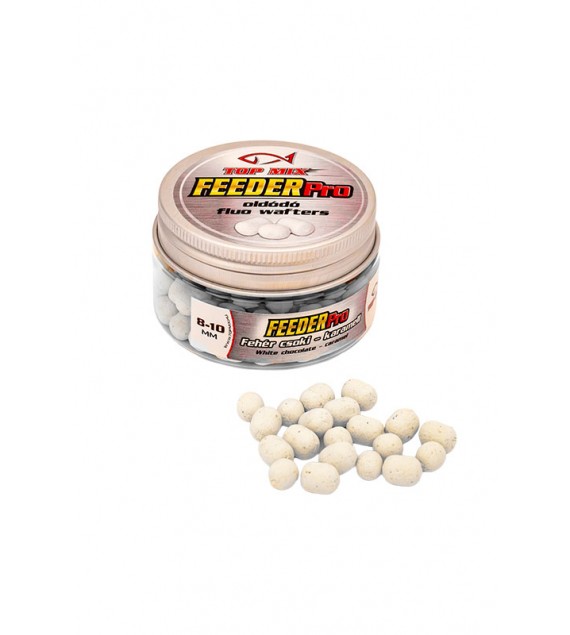 TOP MIX Feeder PRO Oldódó Fluo Wafters - Fehér csoki, Karamell
