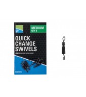 PRESTON QUICK CHANGE SWIVELS - SMALL