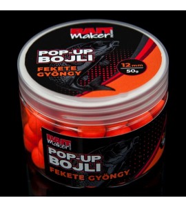 BAIT MAKER Pop Up Bojli 12 mm Fekete Gyöngy 50 g 