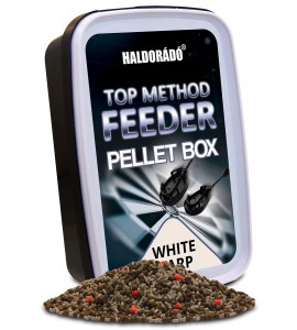 HALDORÁDÓ Top Method Feeder Pellet Box - WHITE CARP