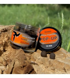 Feedermánia HIGH POWER DARK POP-UP BOILIES & BARRELS 10 MM MANGO