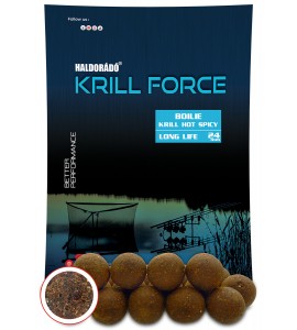 Haldorádó KRILL FORCE Boilie Long Life 24 mm - Krill Hot Spicy
