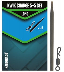 Haldorádó Kwik Change 5+5 Set Long - extra gyors horogelőke kapocs + gumikúp, hosszú