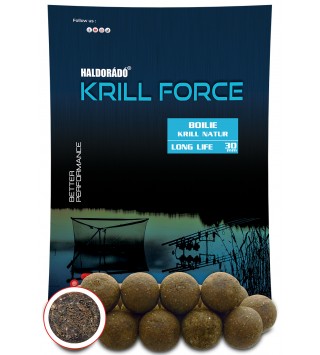 Haldorádó KRILL FORCE Boilie Long Life 30 mm - Krill Natur