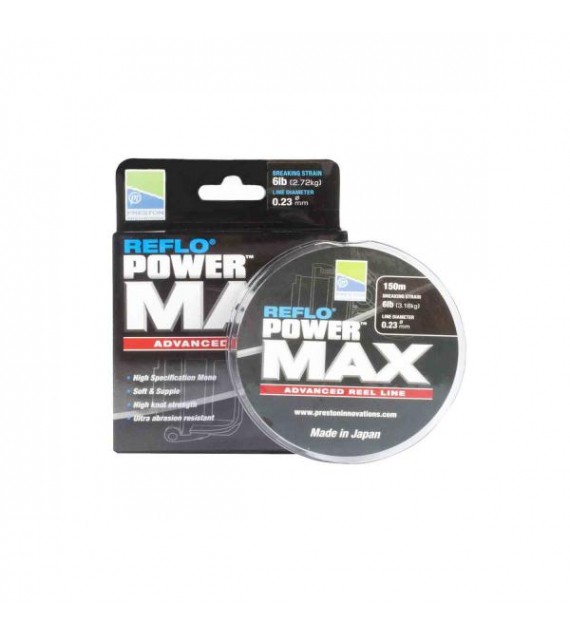 REFLO POWER MAX REEL LINE - 8 lb (0.26 mm)
