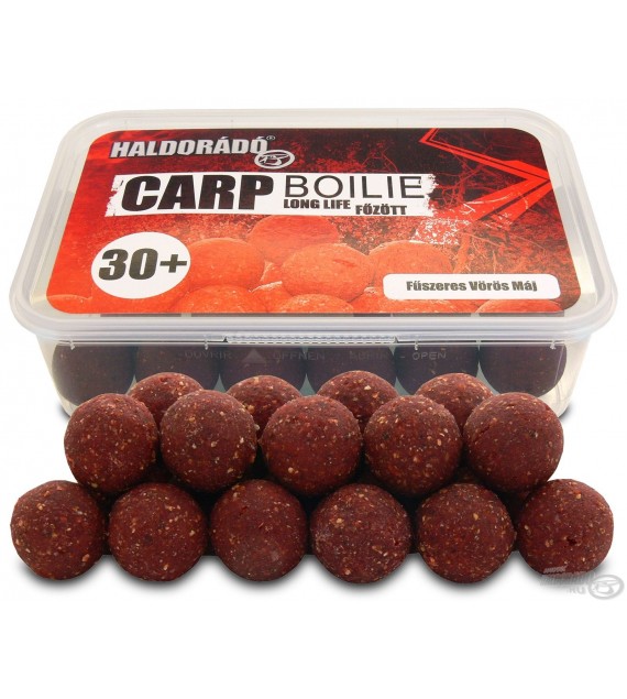 Haldorádó Carp Boilie Főzött - Fűszeres Vörös Máj 30+mm