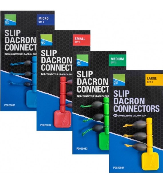 PRESTON SLIP DACRON CONNECTOR - MEDIUM