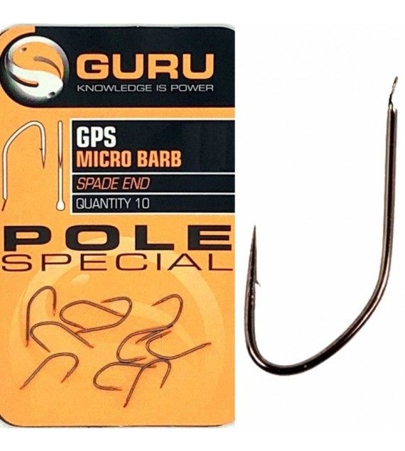 GURU Pole Special Hook Size 16 (Barbed/Spade End)