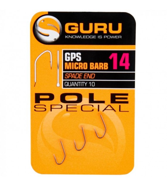 GURU Pole Special Hook Size 18 (Barbed/Spade End)