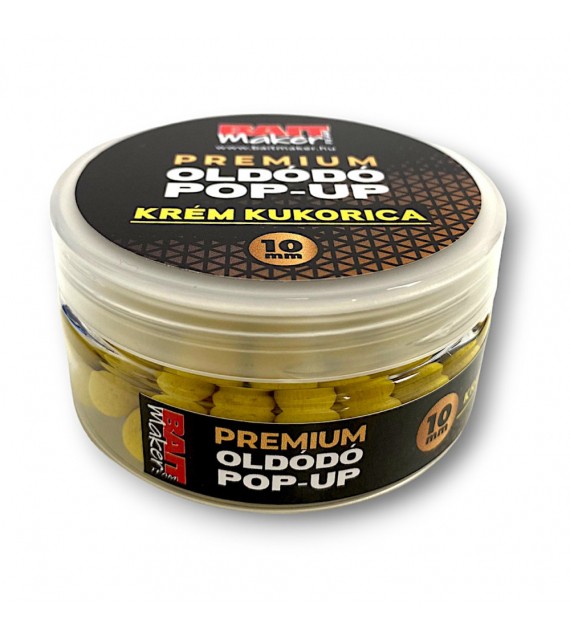 BAIT MAKER Premium Oldódó Pop Up 10 mm Krém Kukorica 25 g