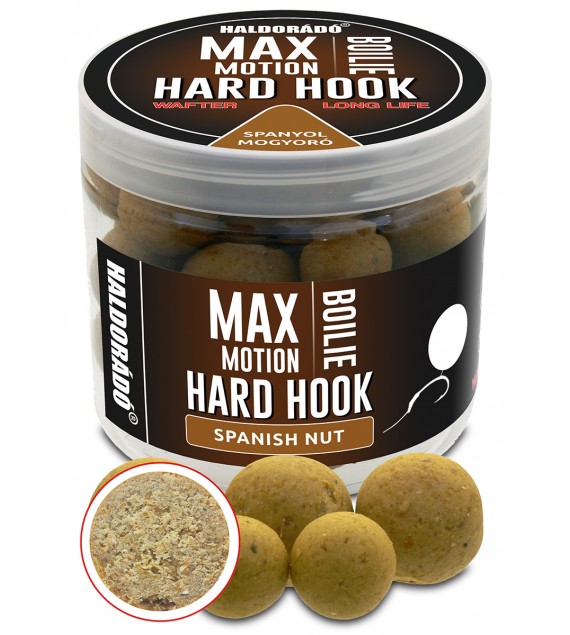 Haldorádó MAX MOTION Boilie Hard Hook Wafter 16, 20 mm - Spanyol Mogyoró
