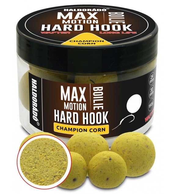 Haldorádó MAX MOTION Boilie Hard Hook Wafter 24, 30 mm - Champion Corn