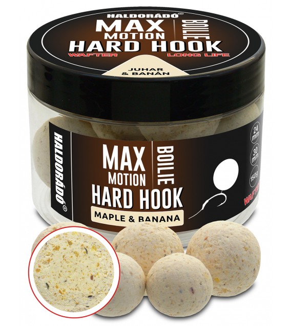 Haldorádó MAX MOTION Boilie Hard Hook Wafter 24, 30 mm - Juhar & Banán