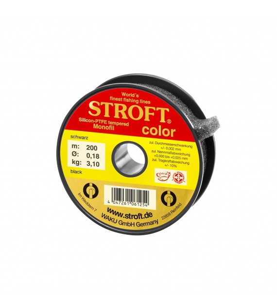 Stroft Color Black főzsinór 200m  0,18mm