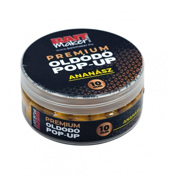 BAIT MAKER Premium Oldódó Pop Up 10 mm Ananász 25 g