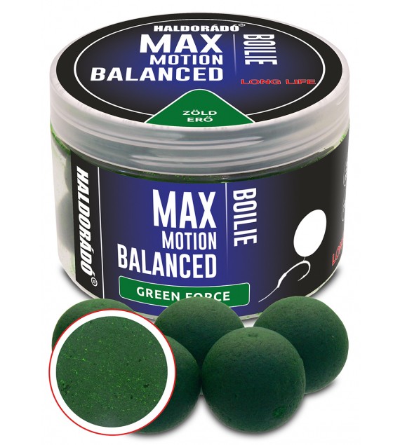 Haldorádó MAX MOTION Boilie Balanced 20 mm - Green Force