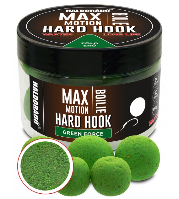 Haldorádó MAX MOTION Boilie Hard Hook Wafter 24, 30 mm - Green Force