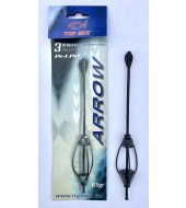 TOP MIX Hárombordás arrow method feeder kosár, 65 gr