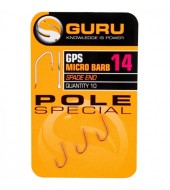 GURU Pole Special Hook Size 16 (Barbed/Spade End)