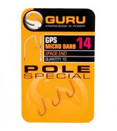 GURU Pole Special Hook Size 18 (Barbed/Spade End)