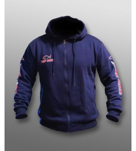 Team Top Mix kék kapucnis pulóver - XL