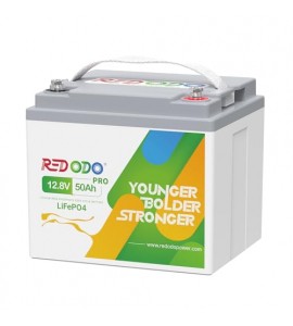 Redodo LiFePO4 12V 50Ah 1,28kWh akkumulátor