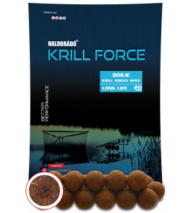 Haldorádó KRILL FORCE Boilie Long Life 20 mm - Krill Indian Spice