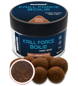 Haldorádó KRILL FORCE Boilie Hard Hook Wafter 24, 30 mm - Krill Indian Spice