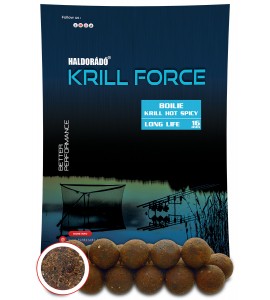 Haldorádó KRILL FORCE Boilie Long Life 16 mm - Krill Hot Spicy