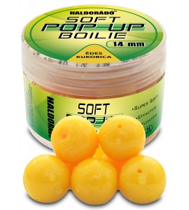 HALDORÁDÓ Super Soft Pop Up Boilie 14 mm - Édes Kukorica