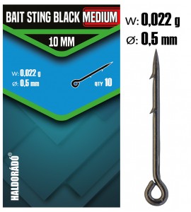 Haldorádó Bait Sting Black Fekete csalitüske MEDIUM 10 mm
