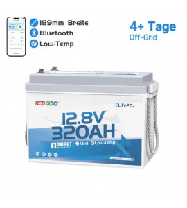 Redodo LiFePO4 12V 320Ah Mini B190 BlueTooth akkumulátor