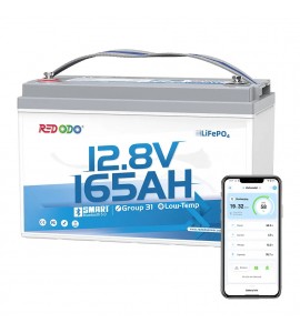 Redodo LiFePO4 12V 165Ah Group31 BlueTooth akkumulátor