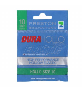 PRESTON Dura Hollo Elastic rakós gumi - Size 10 - Geen (zöld 1,8mm)