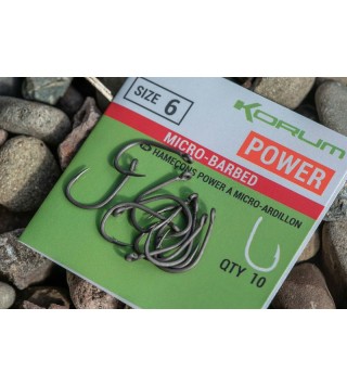 Korum XPERT Power BARBLESS Hooks füles horog - 14 